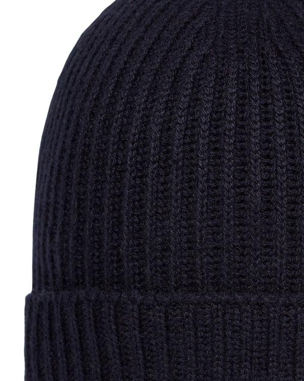 N.peal Unisex Ribbed Cashmere Hat In Navy Blue