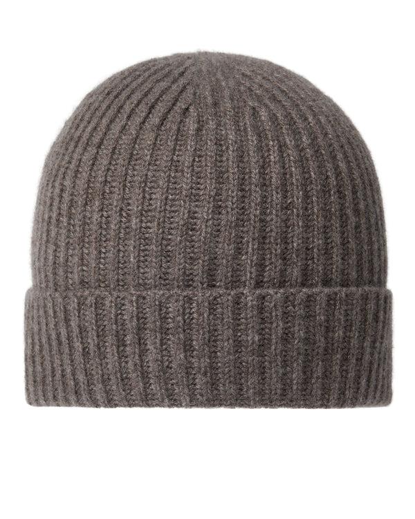 n.peal Unisex Ribbed Cashmere Hat In Otter Brown