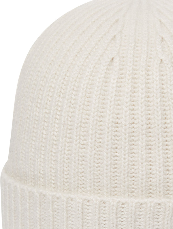 N.peal Unisex Ribbed Cashmere Hat In Snow Grey