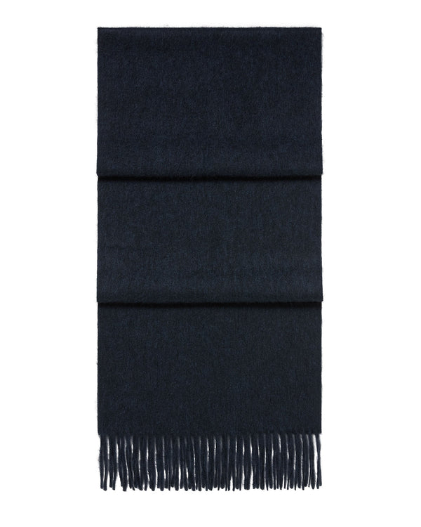 n.peal Unisex Woven Cashmere Scarf In Indigo Blue