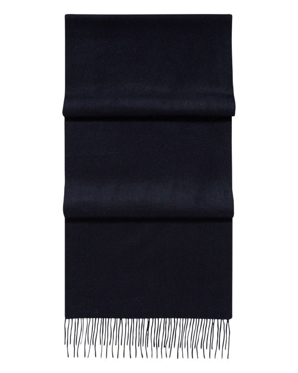 n.peal Unisex Woven Cashmere Scarf In Navy Blue