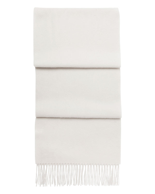 n.peal Unisex Woven Cashmere Scarf In Snow Grey