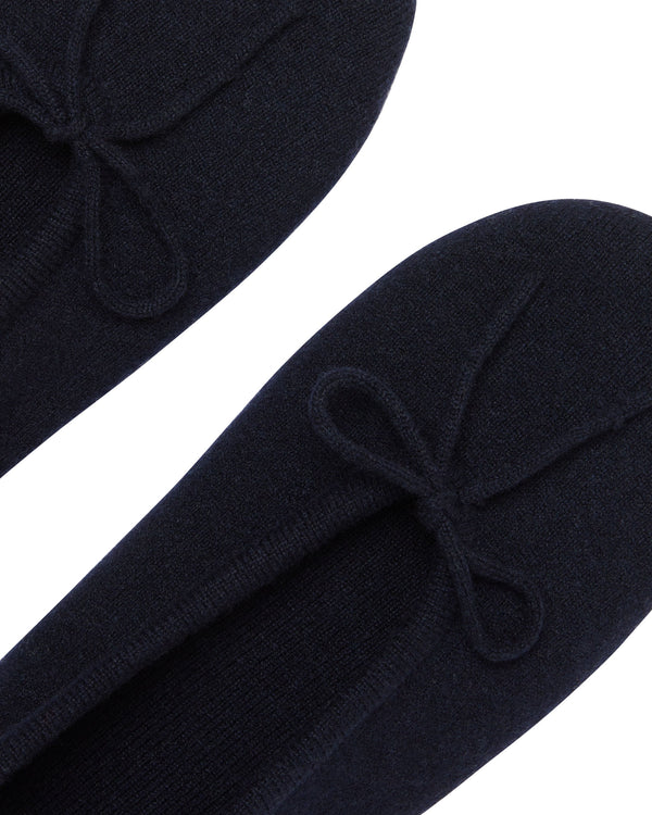 N.peal Women's Cashmere Slippers In Navy Blue