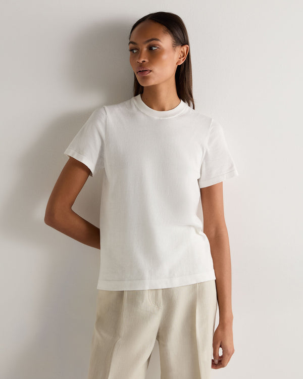 n.peal Women's Cotton T-Shirt In White