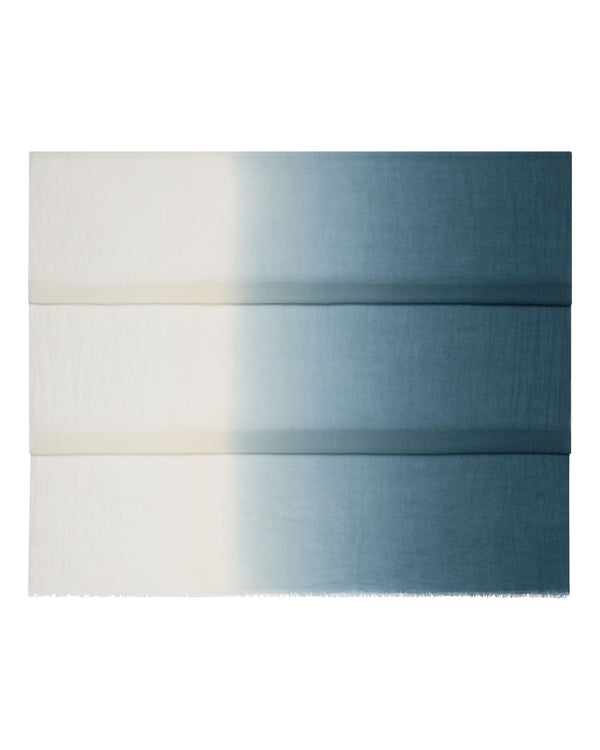 n.peal Women's Dip Dye Cashmere Scarf In Dark Blue