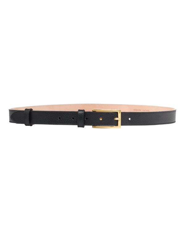 n.peal Women's Leather Belt In Black