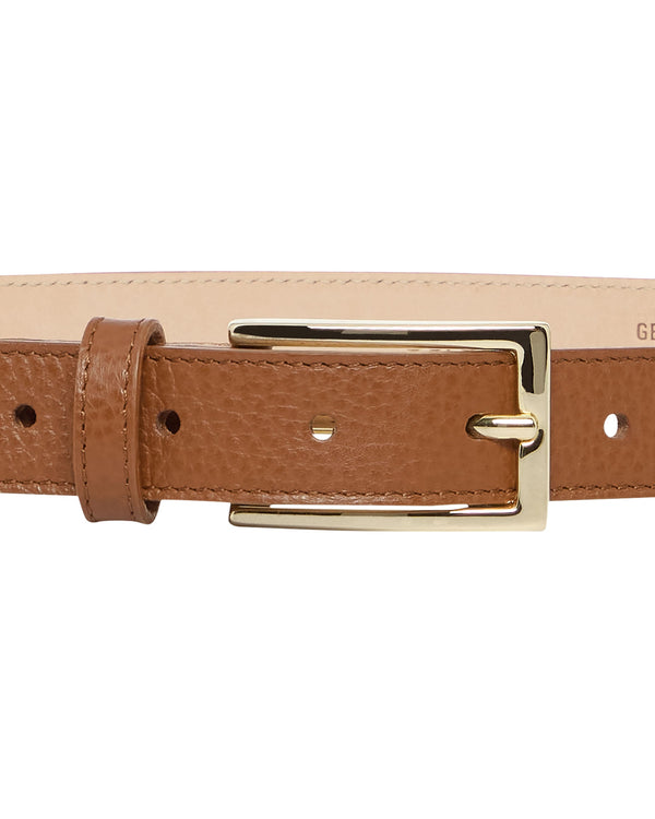 N.peal Women's Leather Belt In Tan Brown