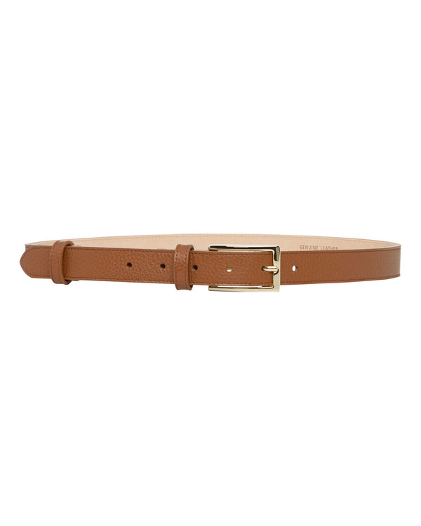 n.peal Women's Leather Belt In Tan Brown