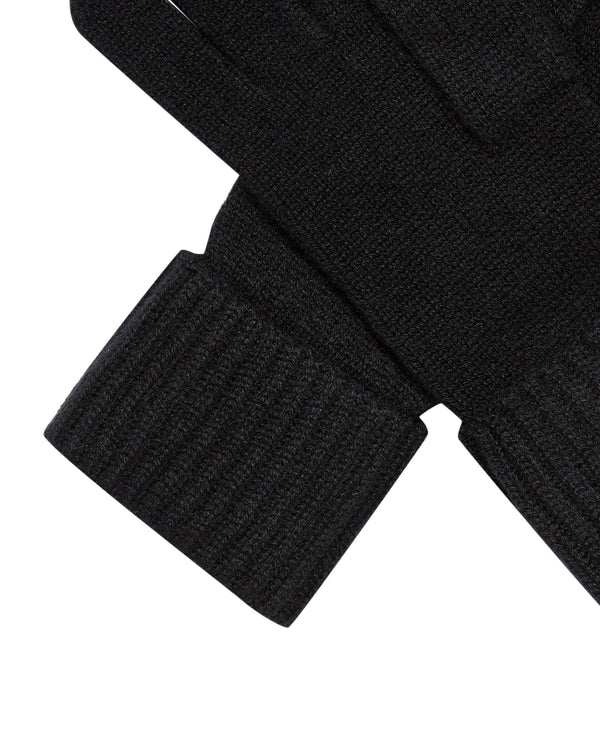 N.peal Women's Ribbed Cashmere Gloves In Black