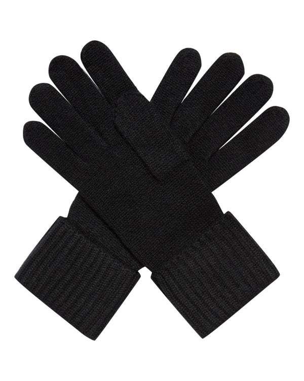 n.peal Women's Ribbed Cashmere Gloves In Black