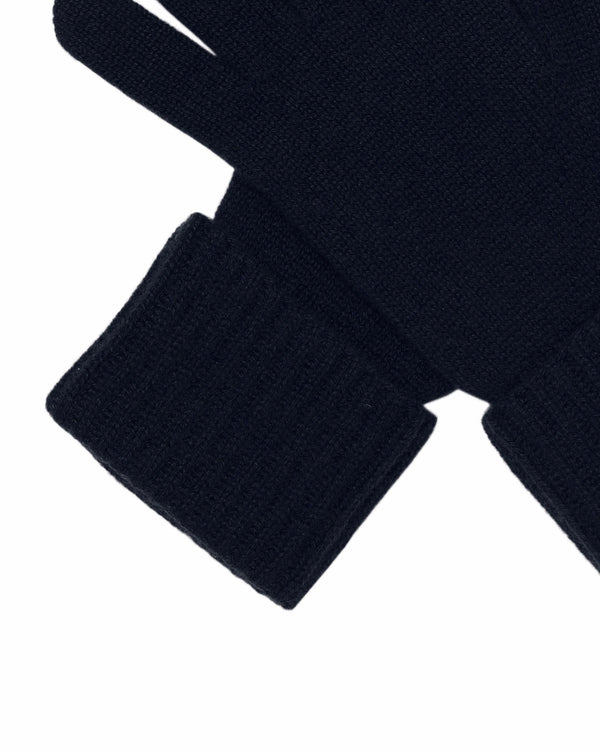 N.peal Women's Ribbed Cashmere Gloves In Navy Blue