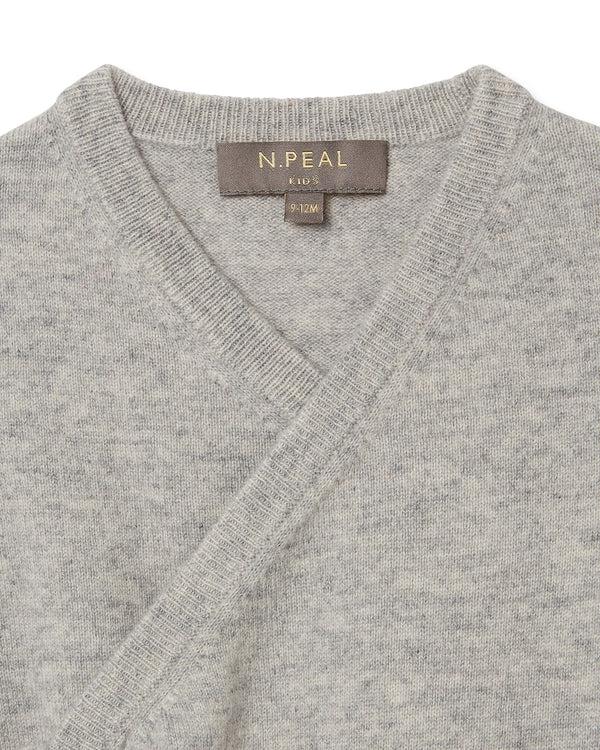 N.peal Wrap Cashmere Cardigan In Fumo Grey
