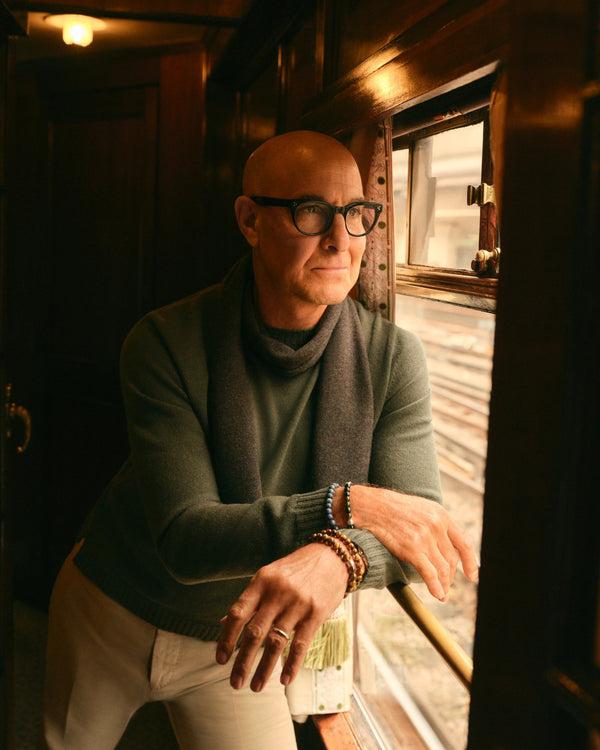 n.peal TUCCI ROUND NECK SWEATER In Arabica Khaki Green