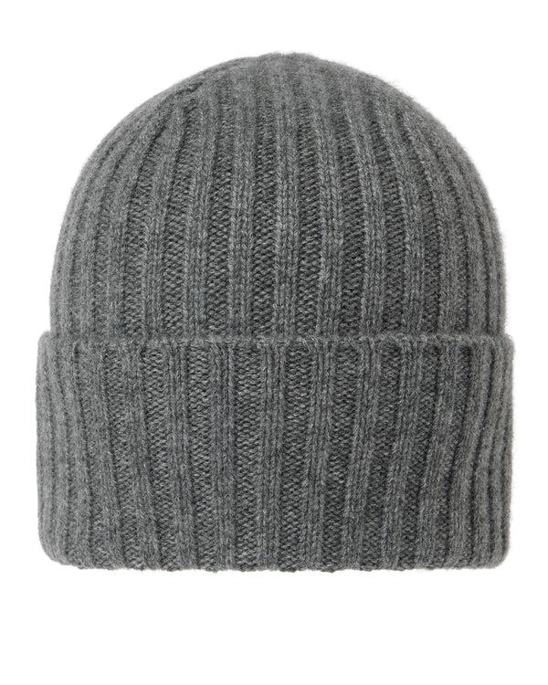 n.peal Unisex Chunky Ribbed Cashmere Hat In Elephant Grey