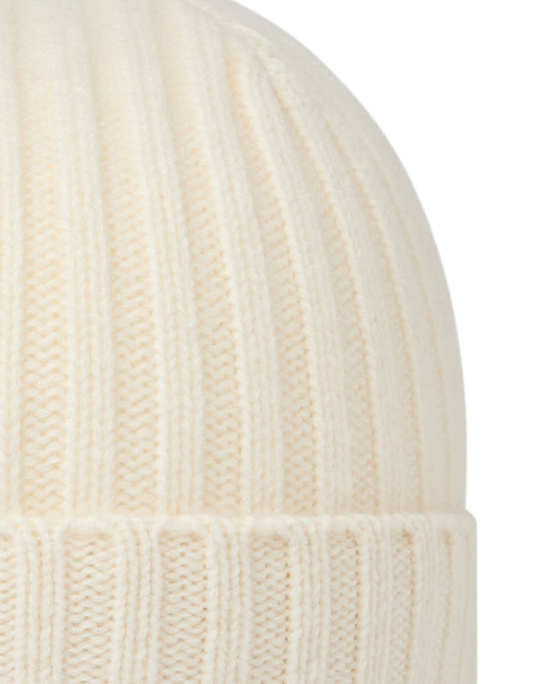 N.peal Unisex Chunky Ribbed Cashmere Hat In New Ivory White