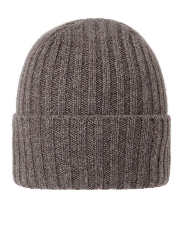 n.peal Unisex Chunky Ribbed Cashmere Hat In Otter Brown