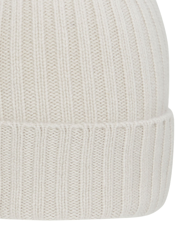 N.peal Unisex Chunky Ribbed Cashmere Hat In Snow Grey