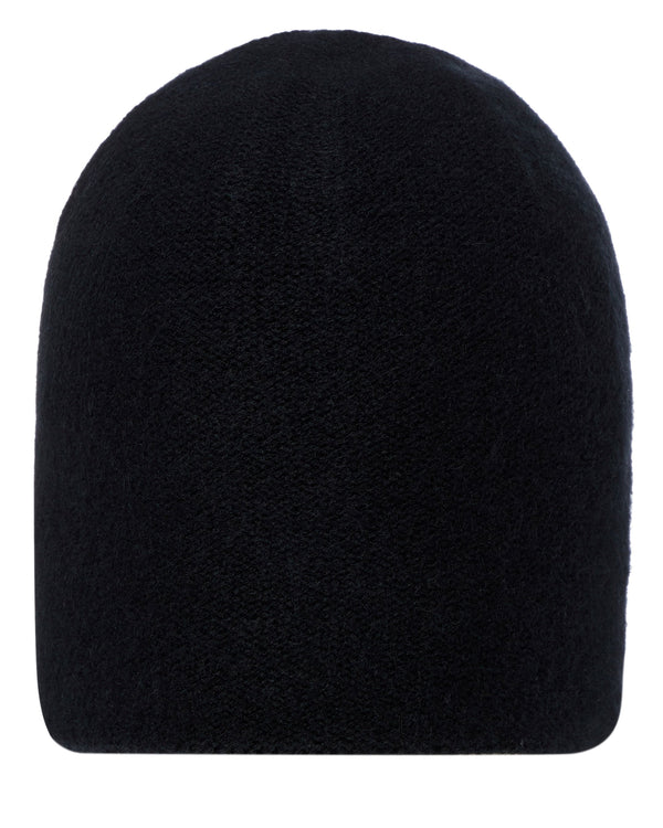 n.peal Unisex Double Layer Cashmere Beanie In Black