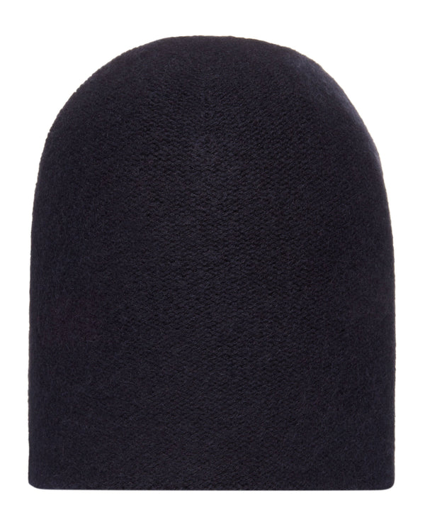 n.peal Unisex Double Layer Cashmere Beanie In Navy Blue