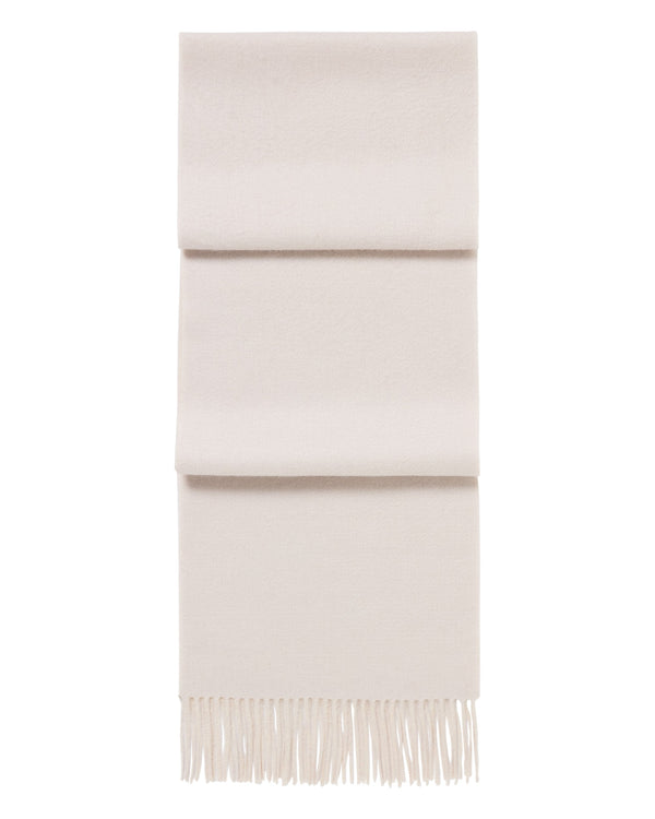 n.peal Unisex Doubleface Woven Cashmere Scarf In Snow Grey