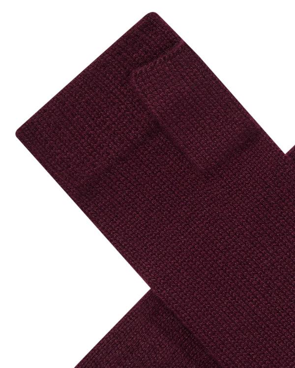 N.peal Unisex Fingerless Cashmere Gloves In Bordeaux Red