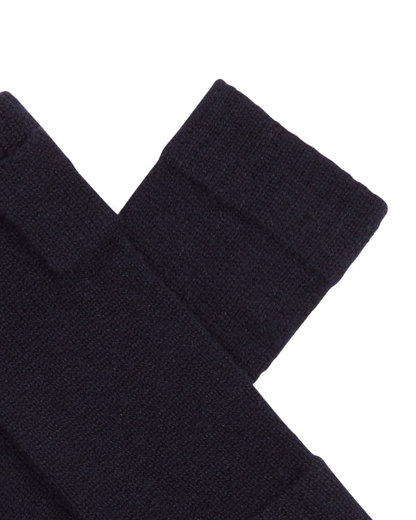 N.peal Unisex Fingerless Cashmere Gloves In Navy Blue