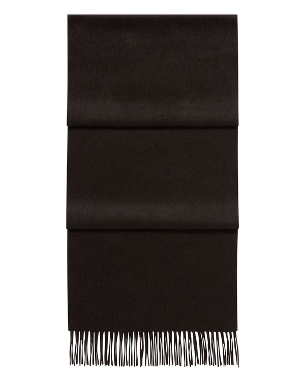 n.peal Unisex Large Woven Cashmere Scarf In Chocolate Brown