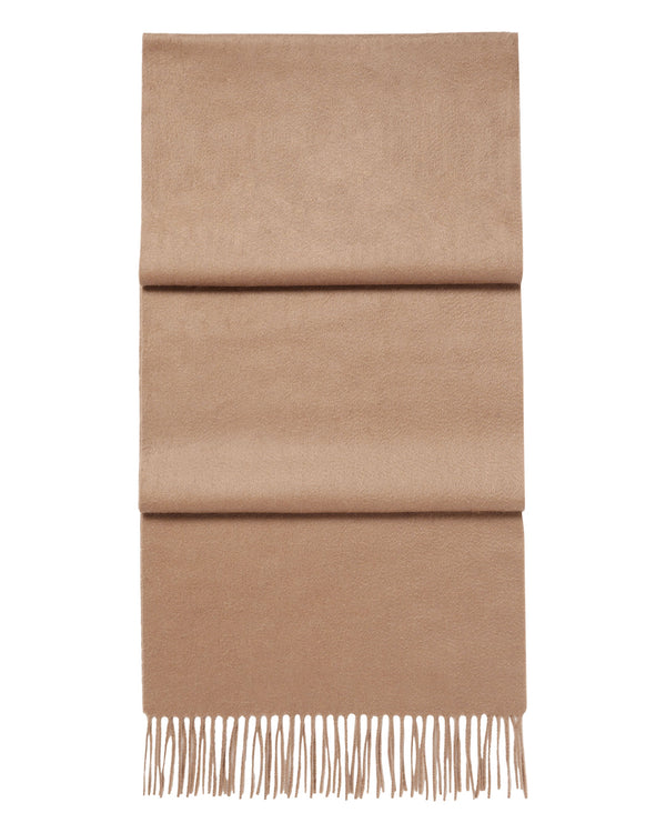 n.peal Unisex Large Woven Cashmere Scarf In Dark Tan Brown