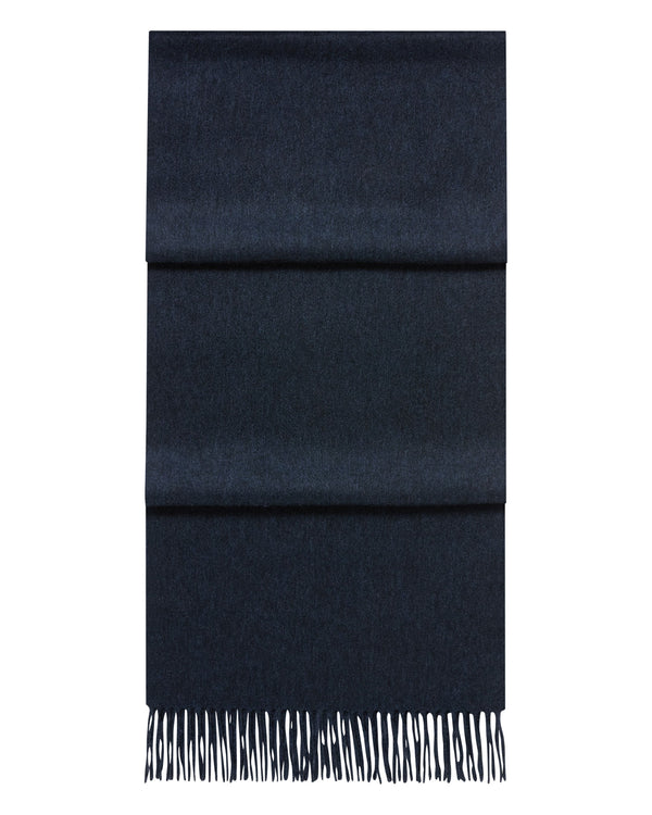 n.peal Unisex Large Woven Cashmere Scarf In Indigo Blue