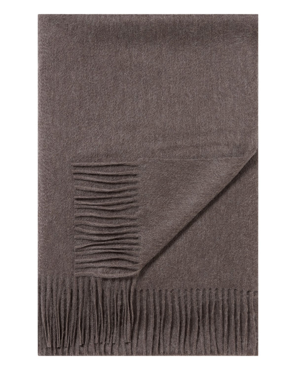 n.peal Unisex Woven Cashmere Blanket In Otter Brown