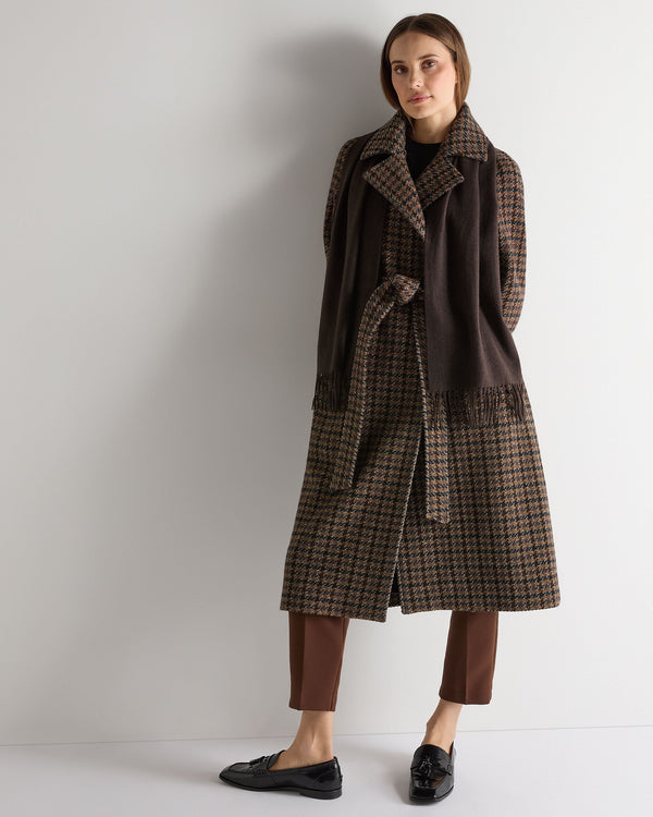 N.peal Unisex Woven Cashmere Scarf In Chocolate Brown