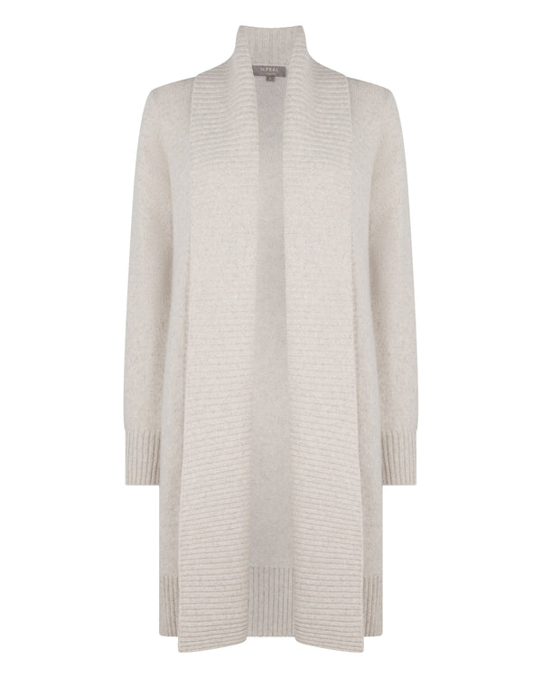 N.peal Women's Abbey Cashmere Cardigan In Ash Grey Marl