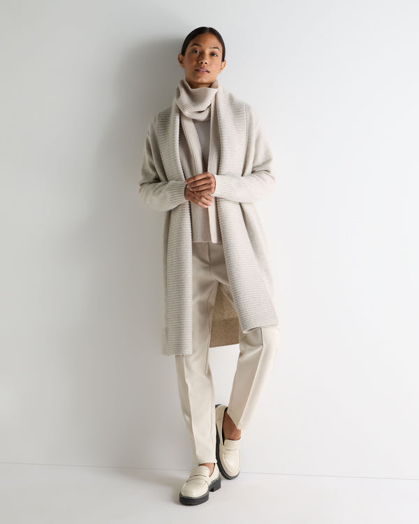 N.peal Women's Abbey Cashmere Cardigan In Ash Grey Marl