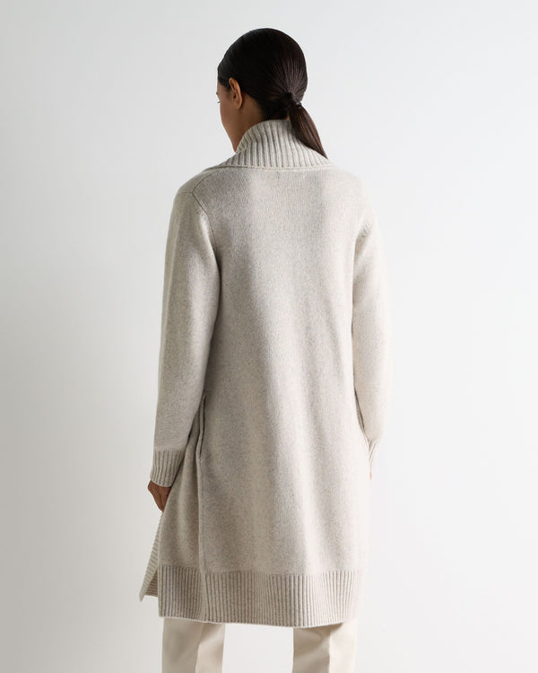 N.peal Women's Abbey Cashmere Cardigan In Ash Grey Marl