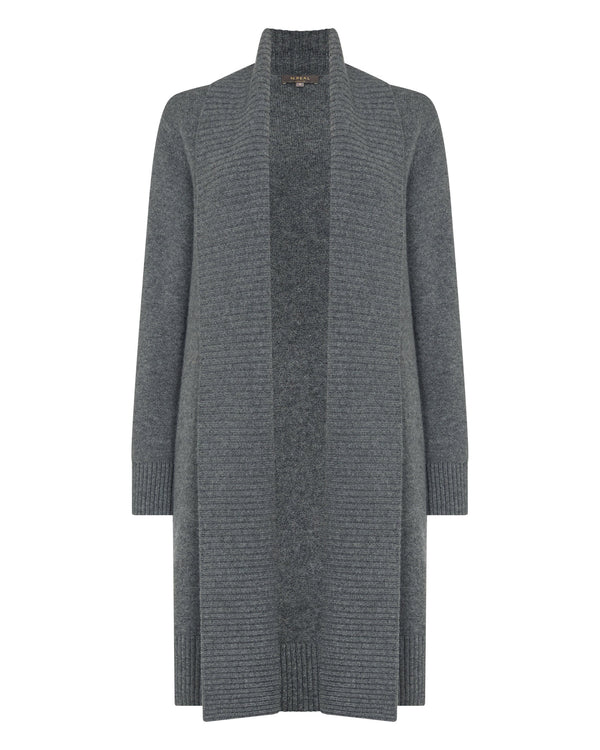 N.peal Women's Abbey Cashmere Cardigan In Elephant Grey
