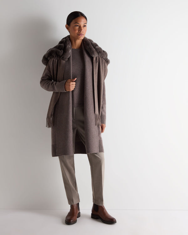 N.peal Women's Abbey Cashmere Cardigan In Otter Brown