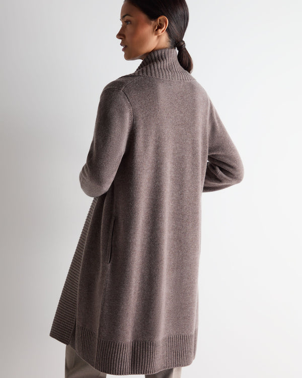 N.peal Women's Abbey Cashmere Cardigan In Otter Brown