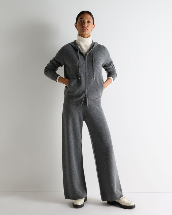 N.peal Women's Ada Cashmere Hoodie In Elephant Grey