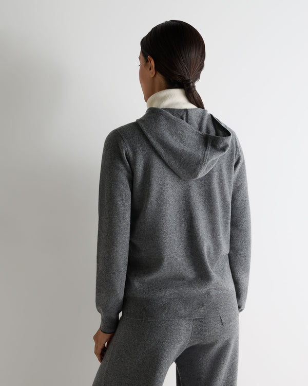 N.peal Women's Ada Cashmere Hoodie In Elephant Grey