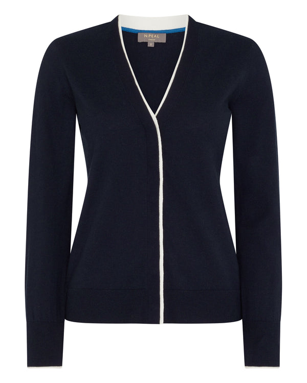 N.peal Women's Cotton Cashmere Cardigan In Navy Blue