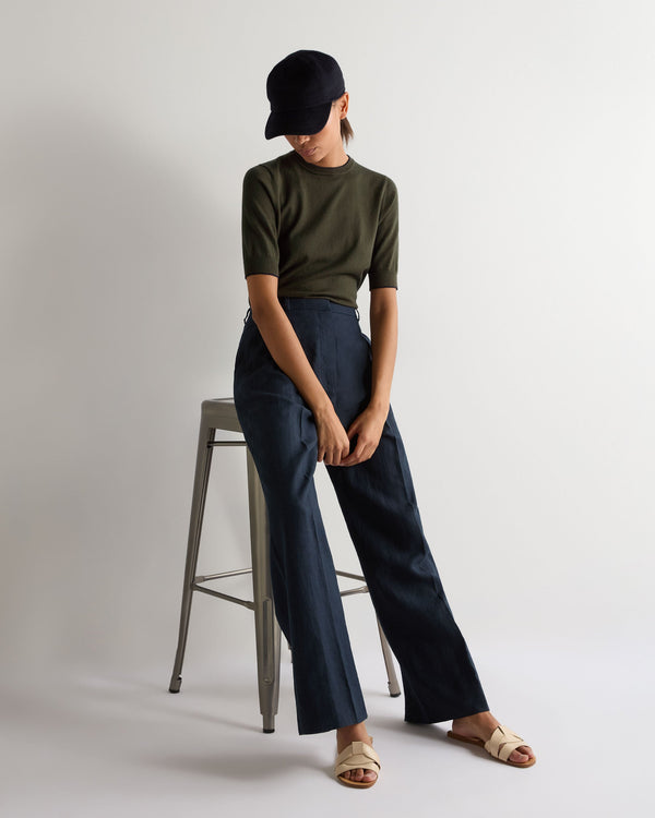 N.peal Women's Cotton Cashmere T-Shirt In Arabica Khaki Green