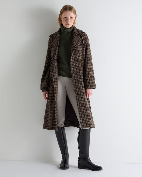 N.peal Women's Cropped Turtle Neck Cashmere Sweater In Army Green