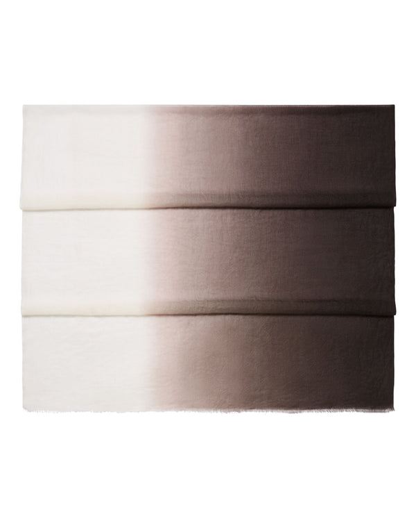 n.peal Women's Dip Dye Cashmere Scarf In Chocolate Brown