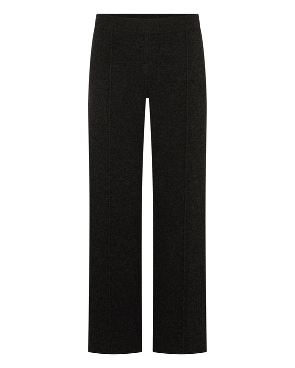 N.peal Women's Double Face Pants In Dark Graphite Grey