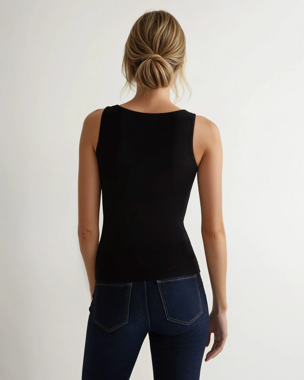 N.peal Women's Ella Superfine Cashmere Shell Top In Black