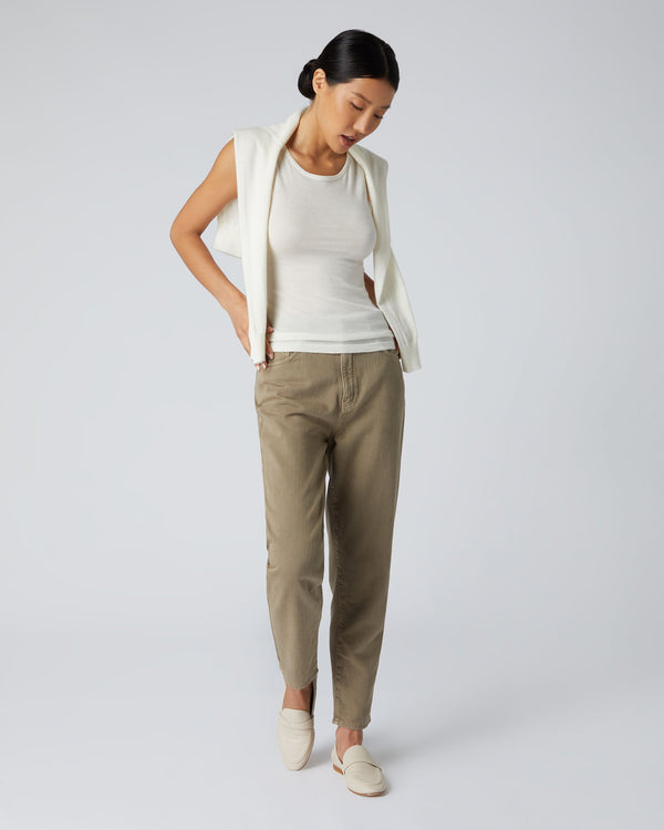 N.peal Women's Ella Superfine Cashmere Shell Top In New Ivory White