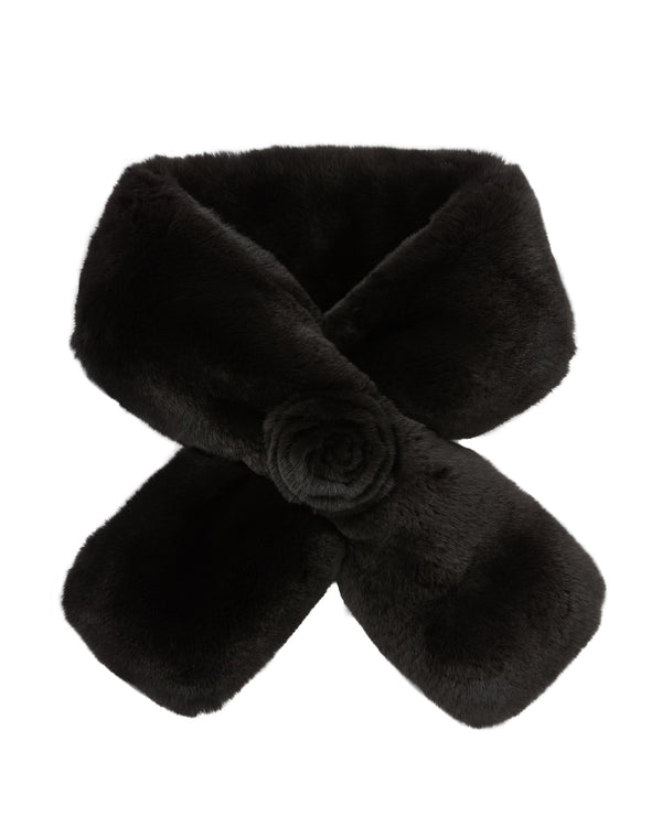 n.peal Women's Fur Neck Warmer In Dark Chocolate Brown