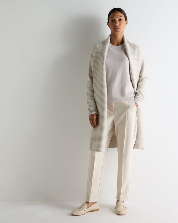 N.peal Women's Hallie Round Neck Cashmere Sweater In Snow Grey