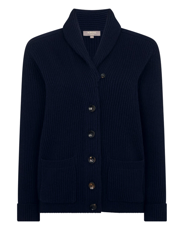 N.peal Women's Kensington Cashmere Cardigan In Navy Blue