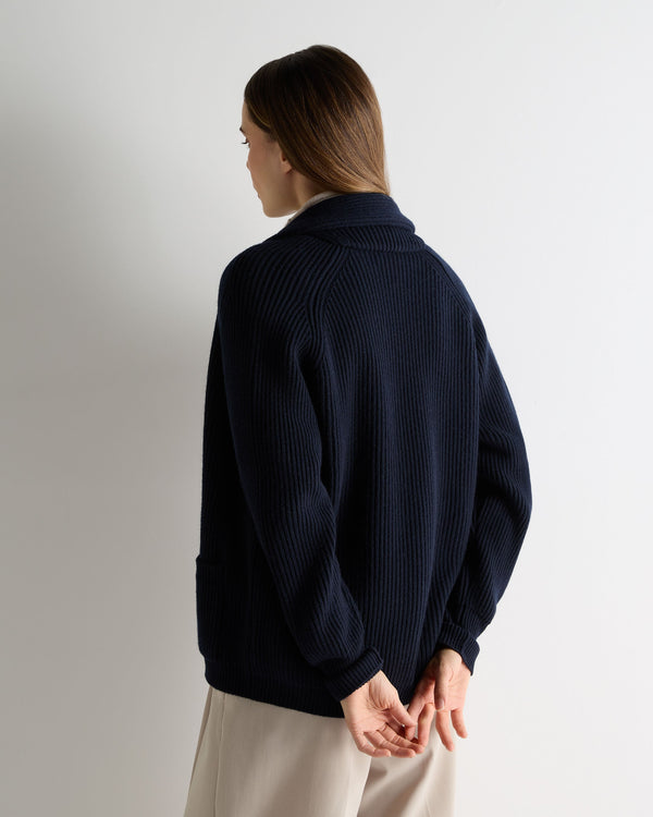 N.peal Women's Kensington Cashmere Cardigan In Navy Blue